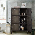 Metal Storage Locker with 6 Compartment Lockable Doors I19001