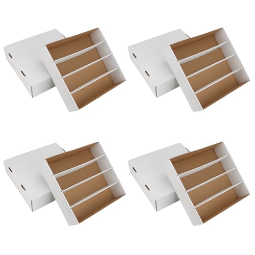 White Trading Card Storage Box 6 Set N301