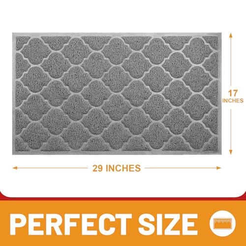Grey 46x35 Waterproof Non Slip Door Mat F6720
