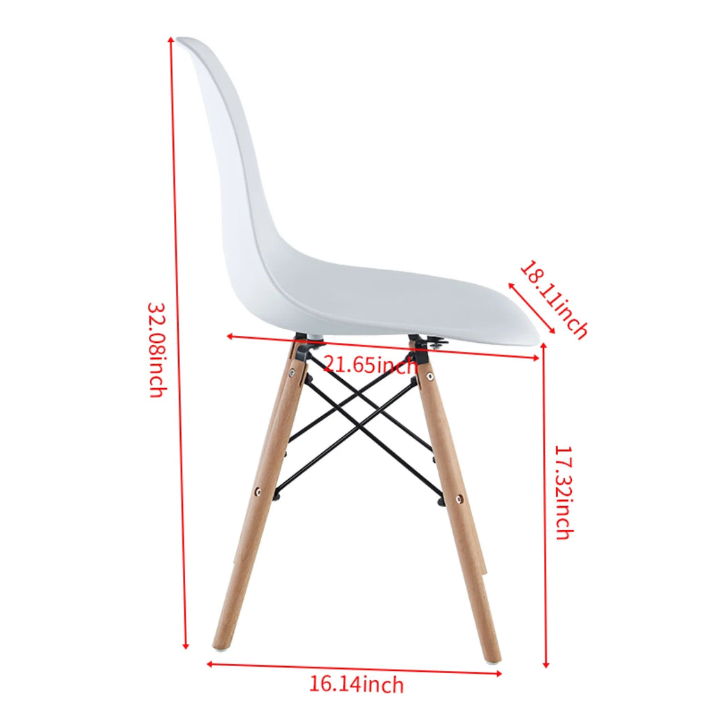 Square 5-Piece Dining Table Set with 4 Chairs F819753