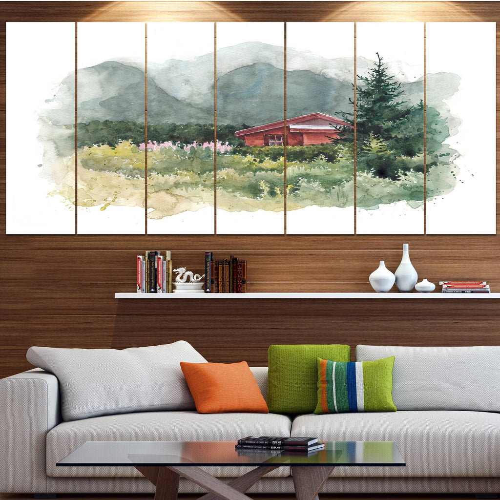 Green 6 Piece Canvas Print Set Y779444