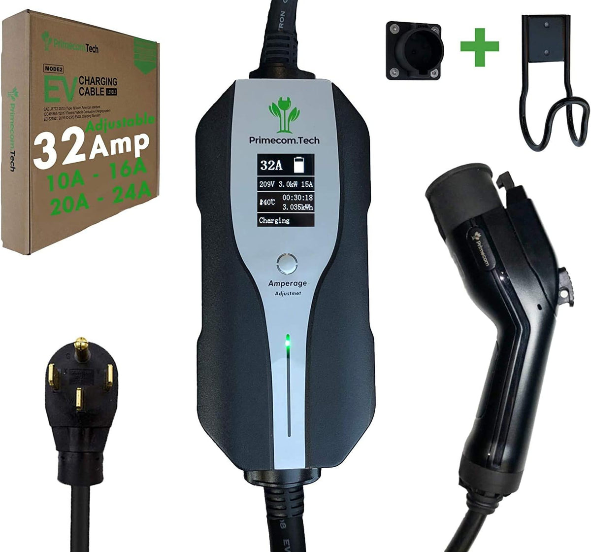 Level 2 Electric Vehicle Charger with 30 Ft Cable B385984