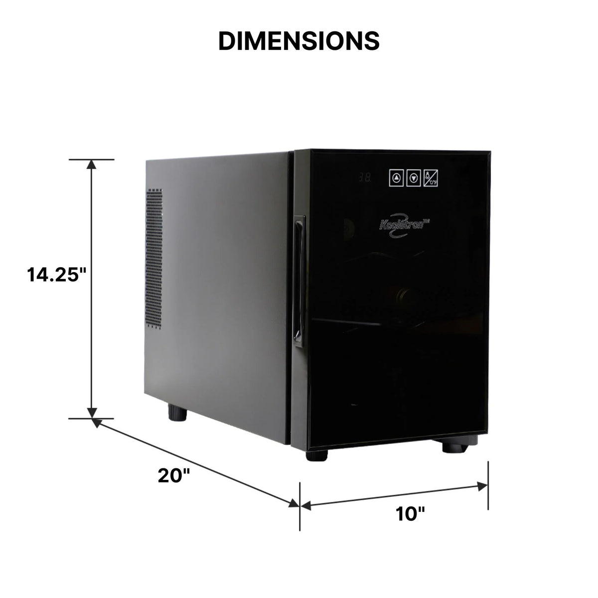 6-Bottle Wine Cooler with Wine Rack and Temp. Control C292