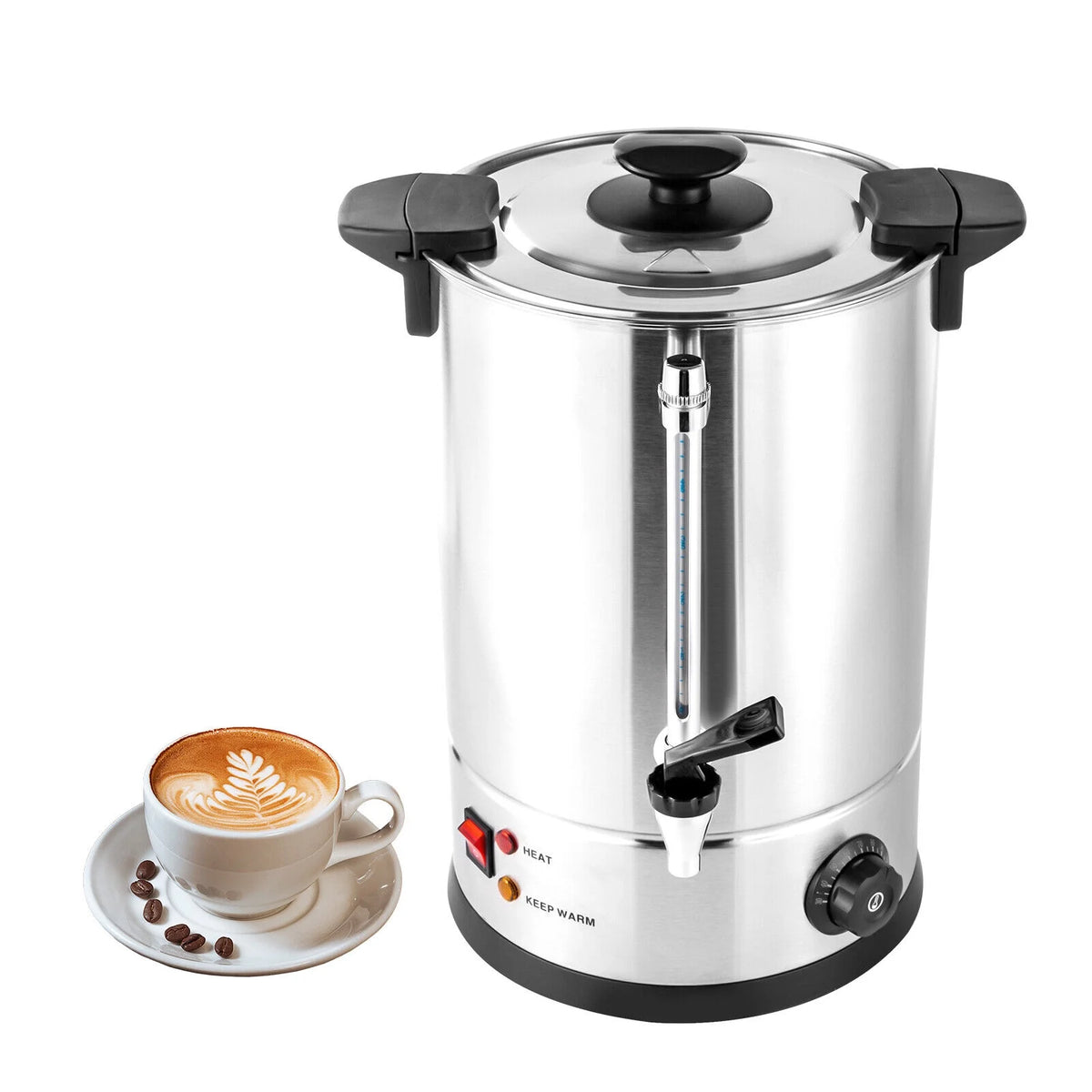 Commercial Grade Stainless Steel 12L Coffee Urn H5736