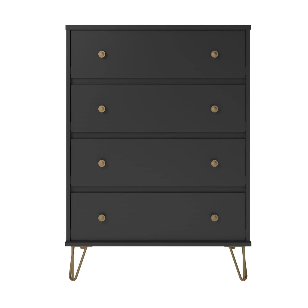 Black 4 Drawer Dresser U329601