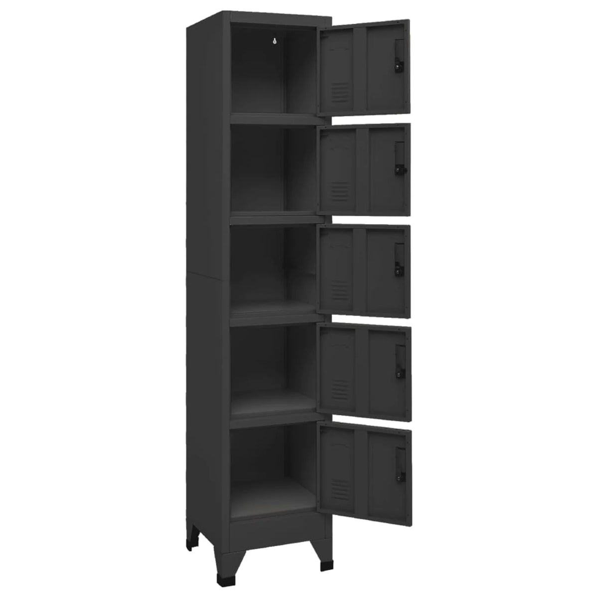 5 Lockable Doors Steel Locker Cabinet Y46749
