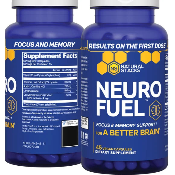 45 Capsules Nootropic Brain Supplement F6308