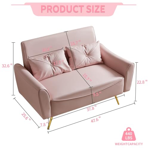 Blue Velvet Loveseat Sofa M84342