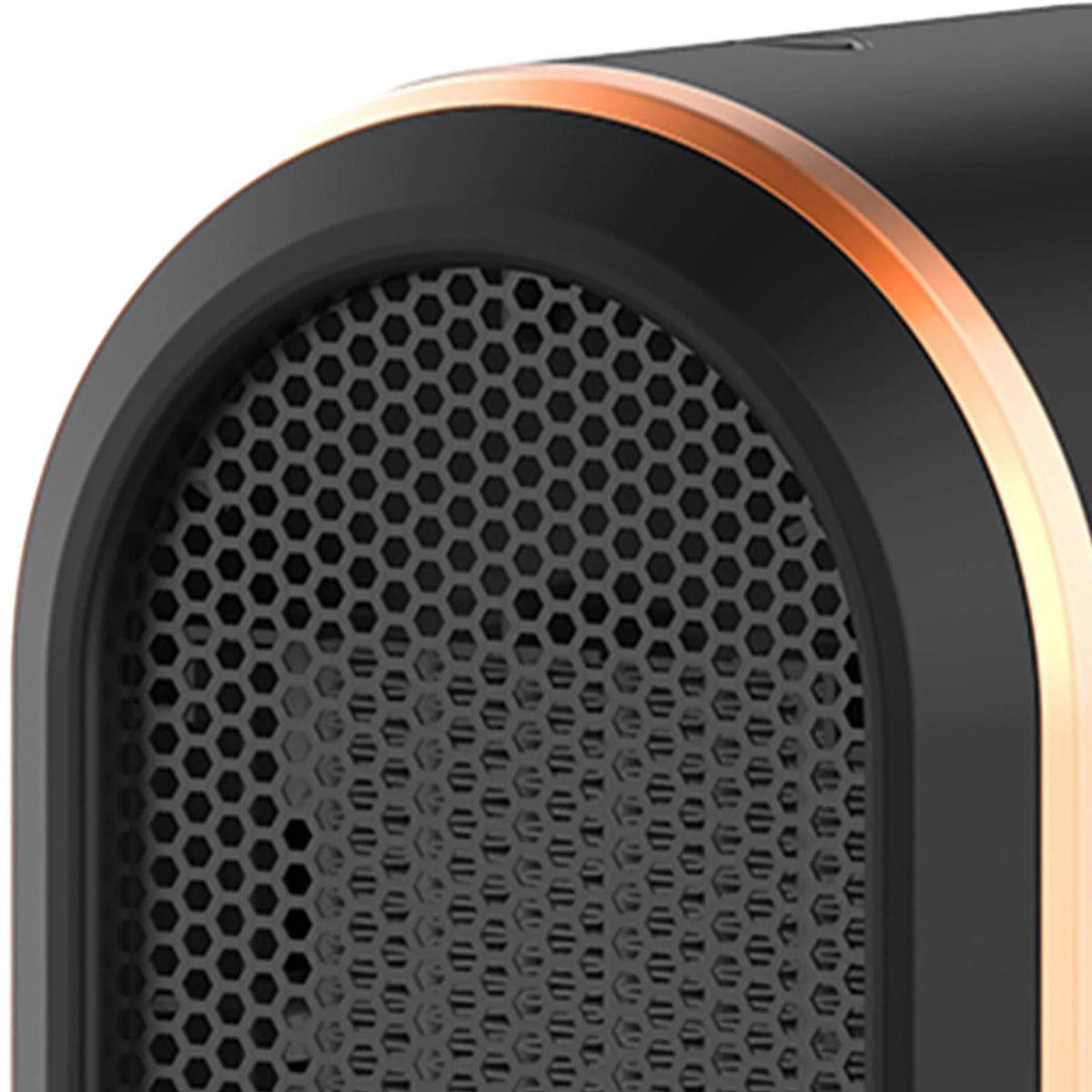 Black Mini Space Heater Fan F19219