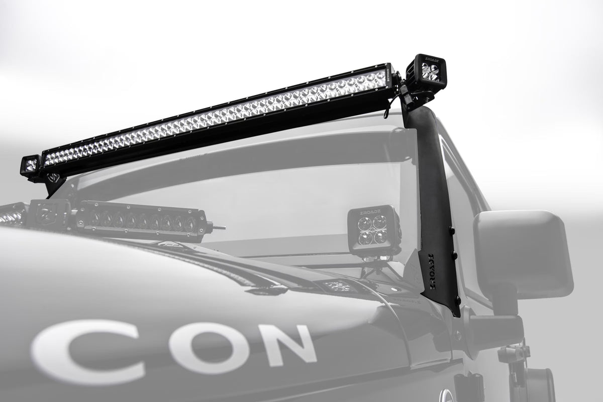 A Pillar Roof Single Bar 52" Mounts Straight E85990