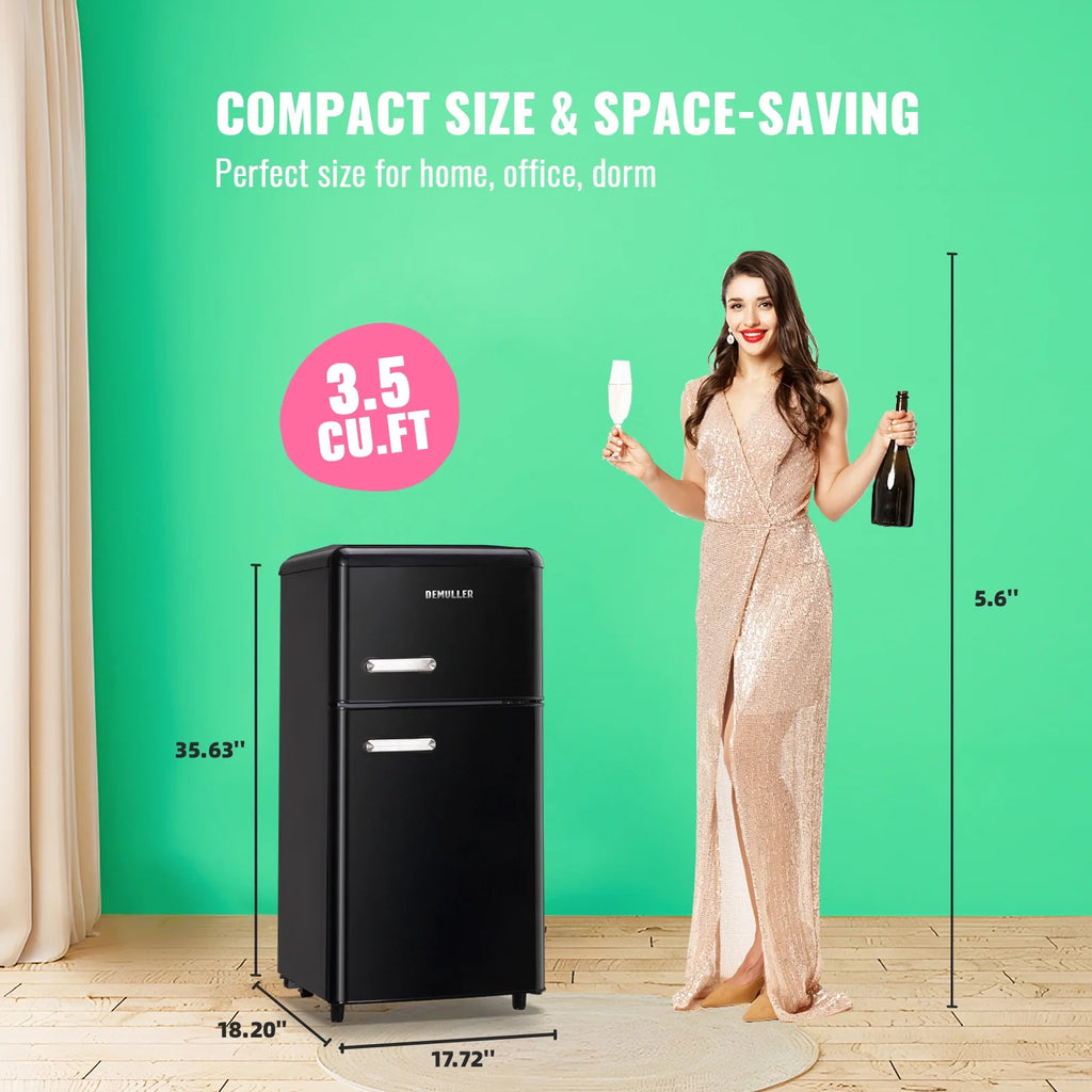 3.5 Cu. ft Double Door Mini Fridge W761499