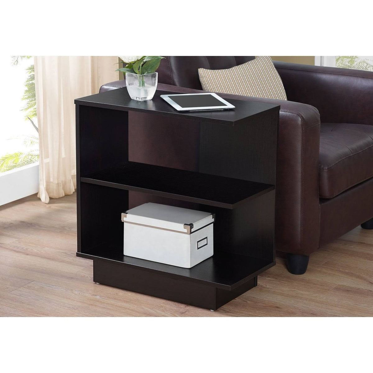 Cappuccino Brown Wood Accent Table A96807