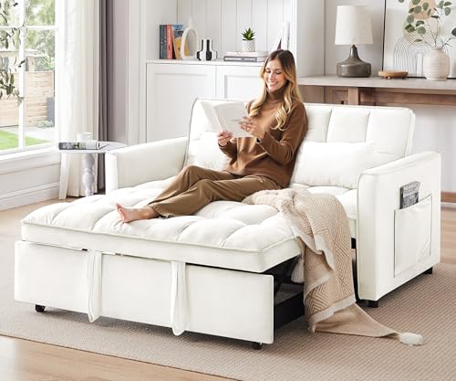 Black Velvet Convertible Sleeper Sofa Bed E2692