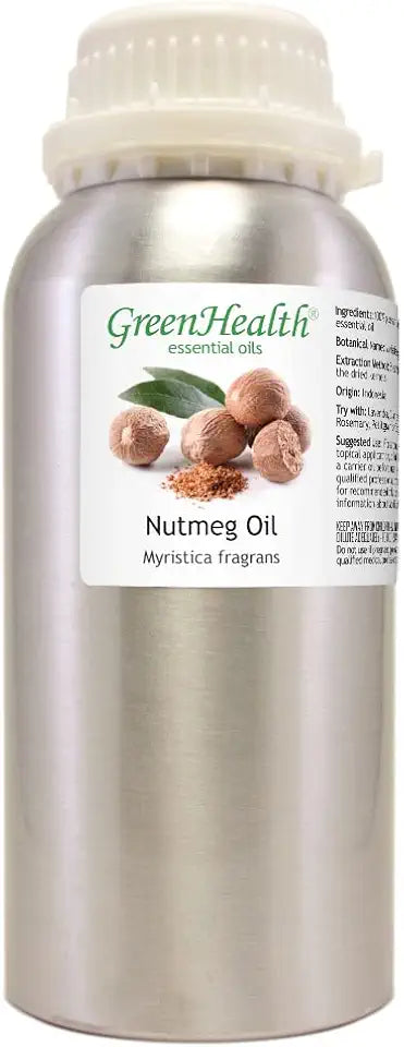 16 fl oz Pure Nutmeg Essential Oil Aluminum Bottle Q31753