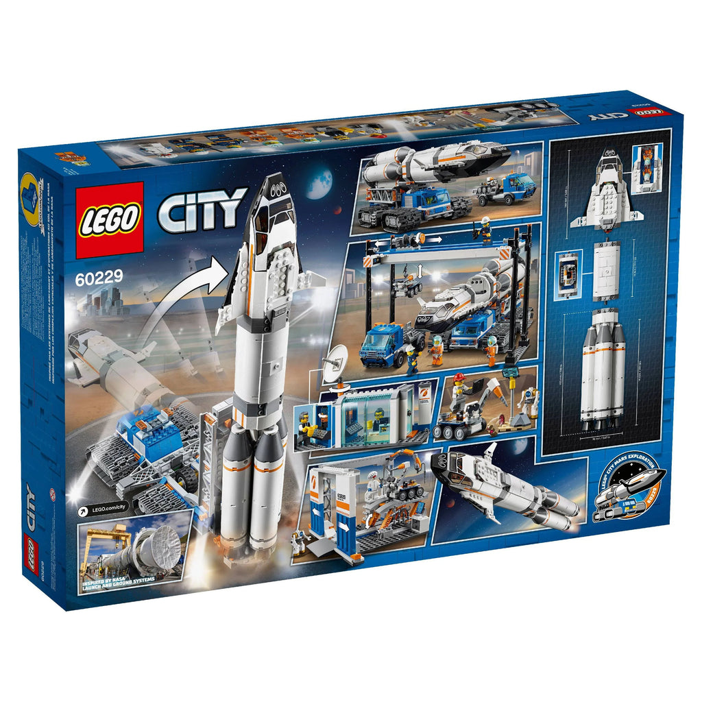Space Rocket Assembly & Transport Toy Set 1055 Pieces G538968