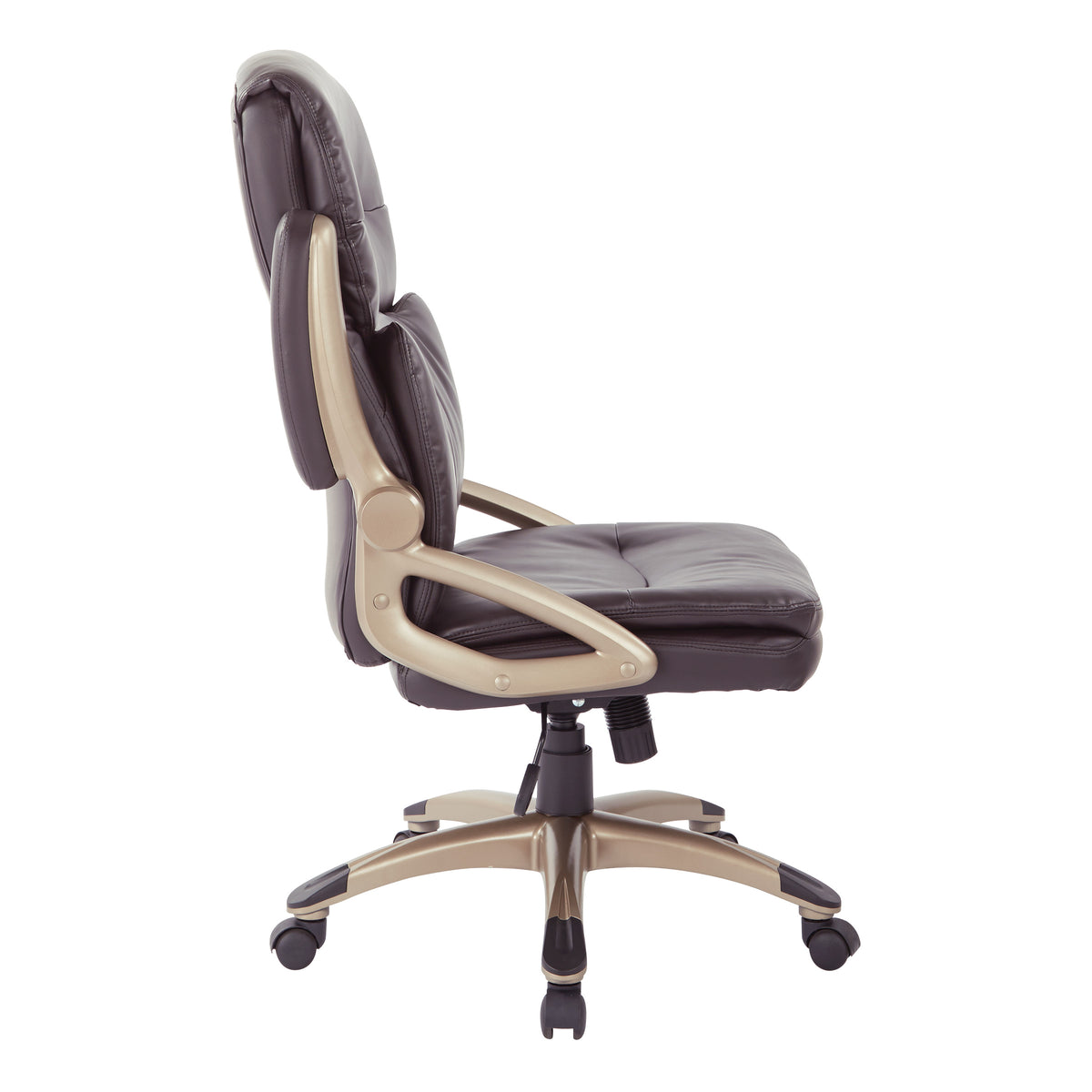 High Back Executive Chair with Espresso Bonded Leather T88653