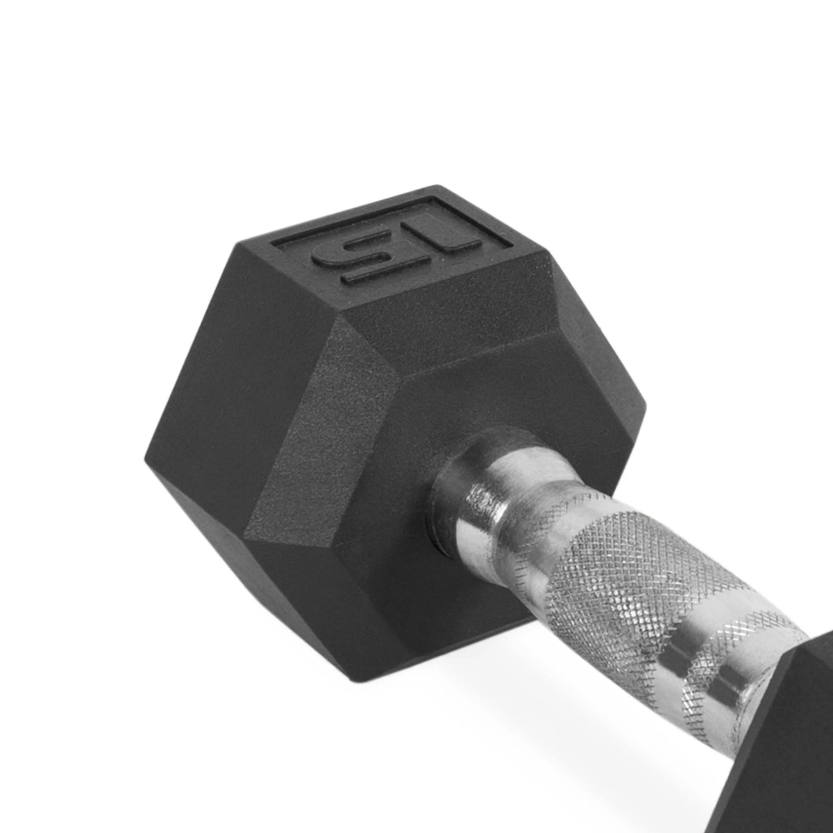 25lb Rubber Hex Dumbbell E1177