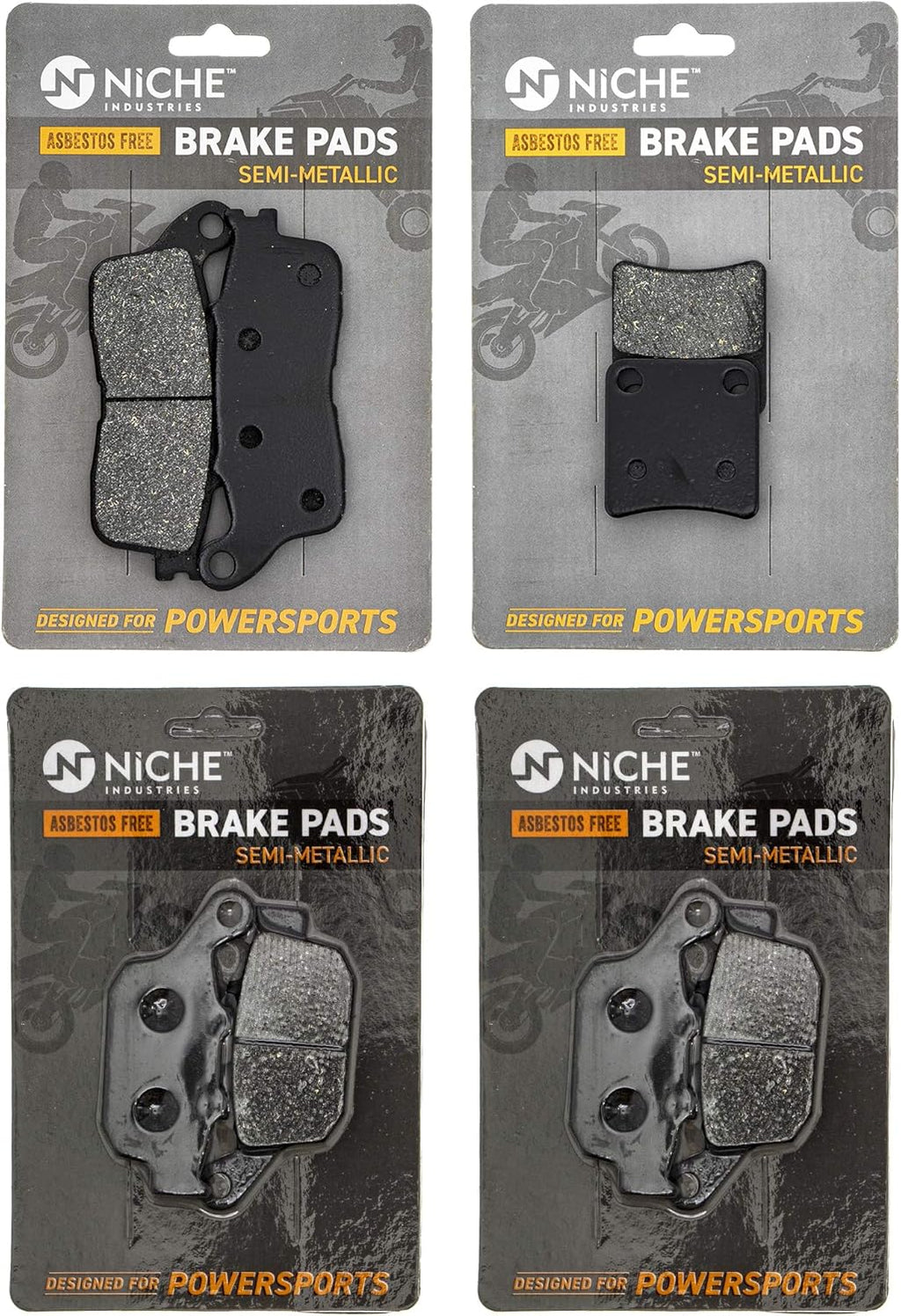 Brake and Parking Pad Set, Semi-Metallic, Pack of 2 S27974
