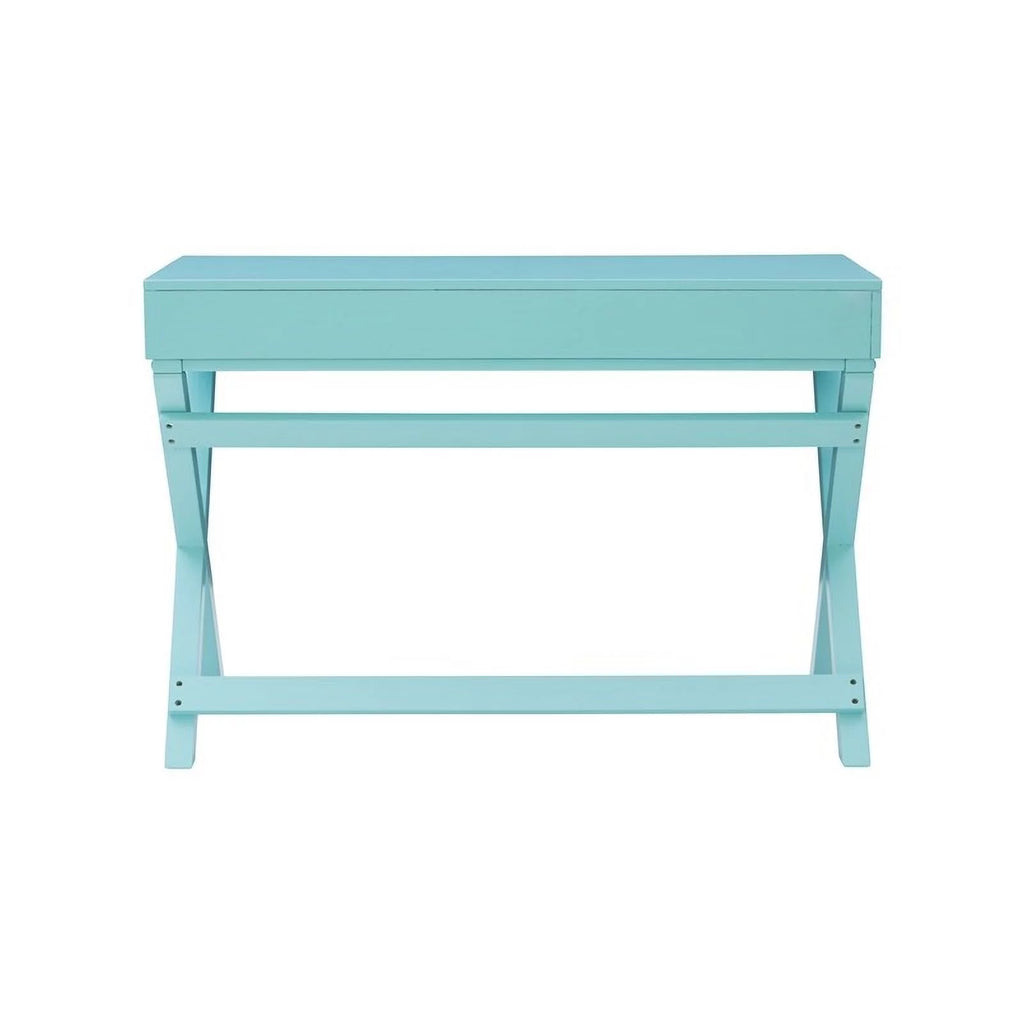 Blue Wood Writing Desk L202