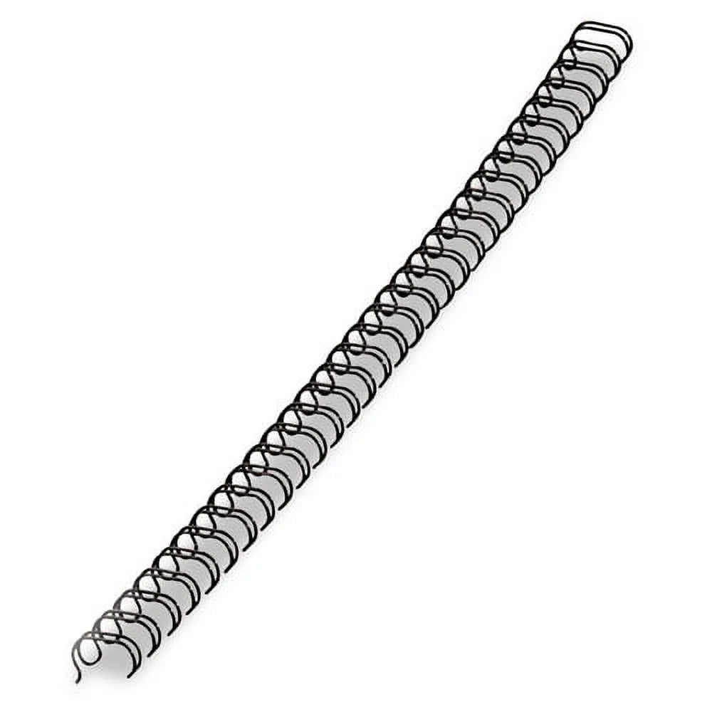 Black Wire Bindings, 9/16" Diameter, 130 Sheet Capacity, 25/pack, Bundle of 5 Packs P104406