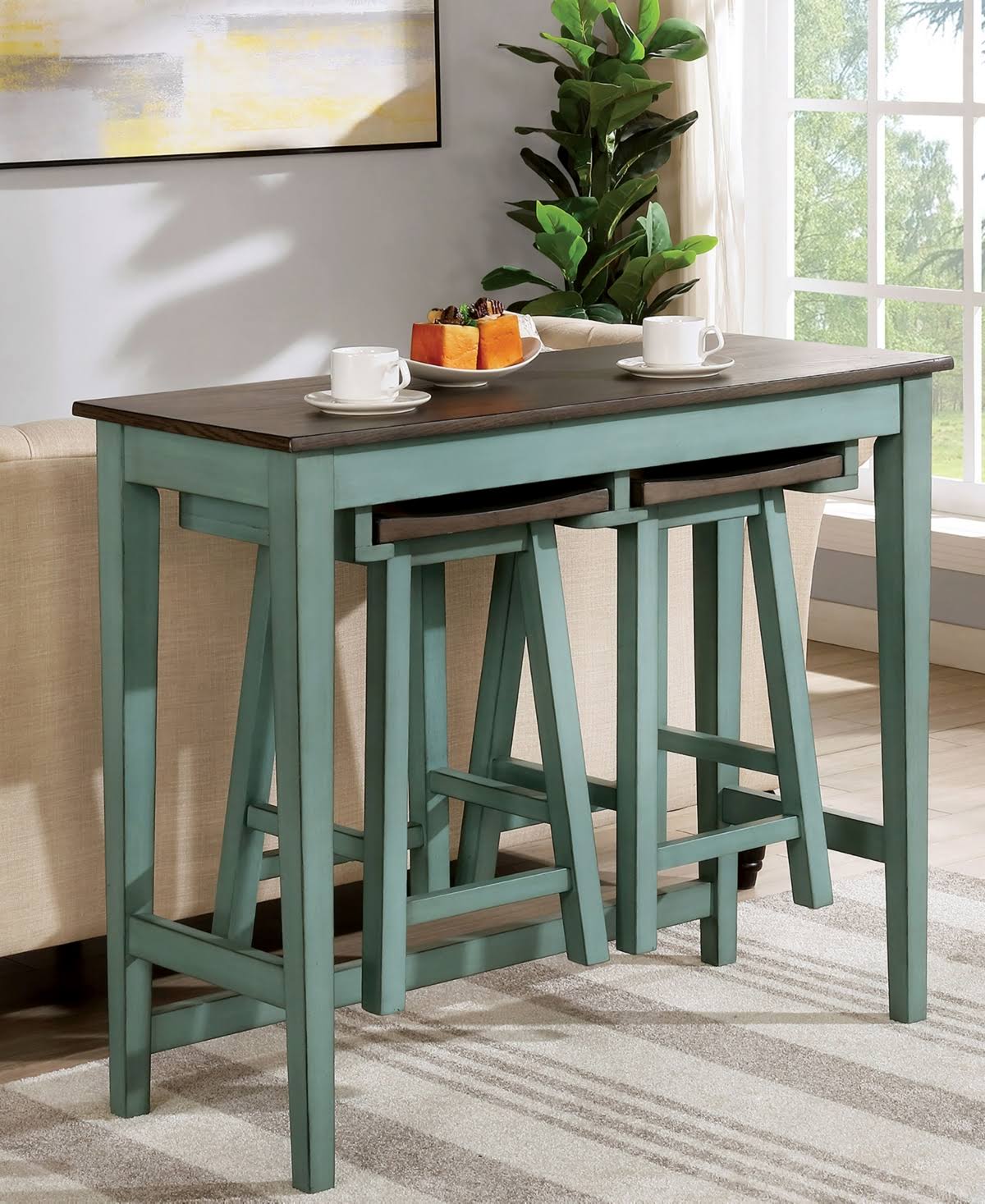 3 Piece Counter Height Dining Set Y258