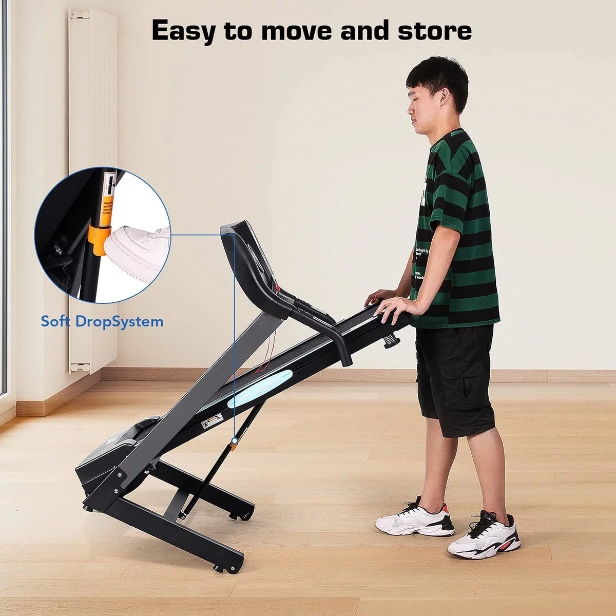 Folding Treadmill with 12% Auto Incline, 2.5 HP Motor V572706
