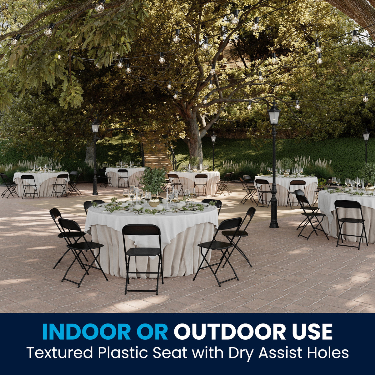 Beige Plastic Folding Chair 4 Pack L8687
