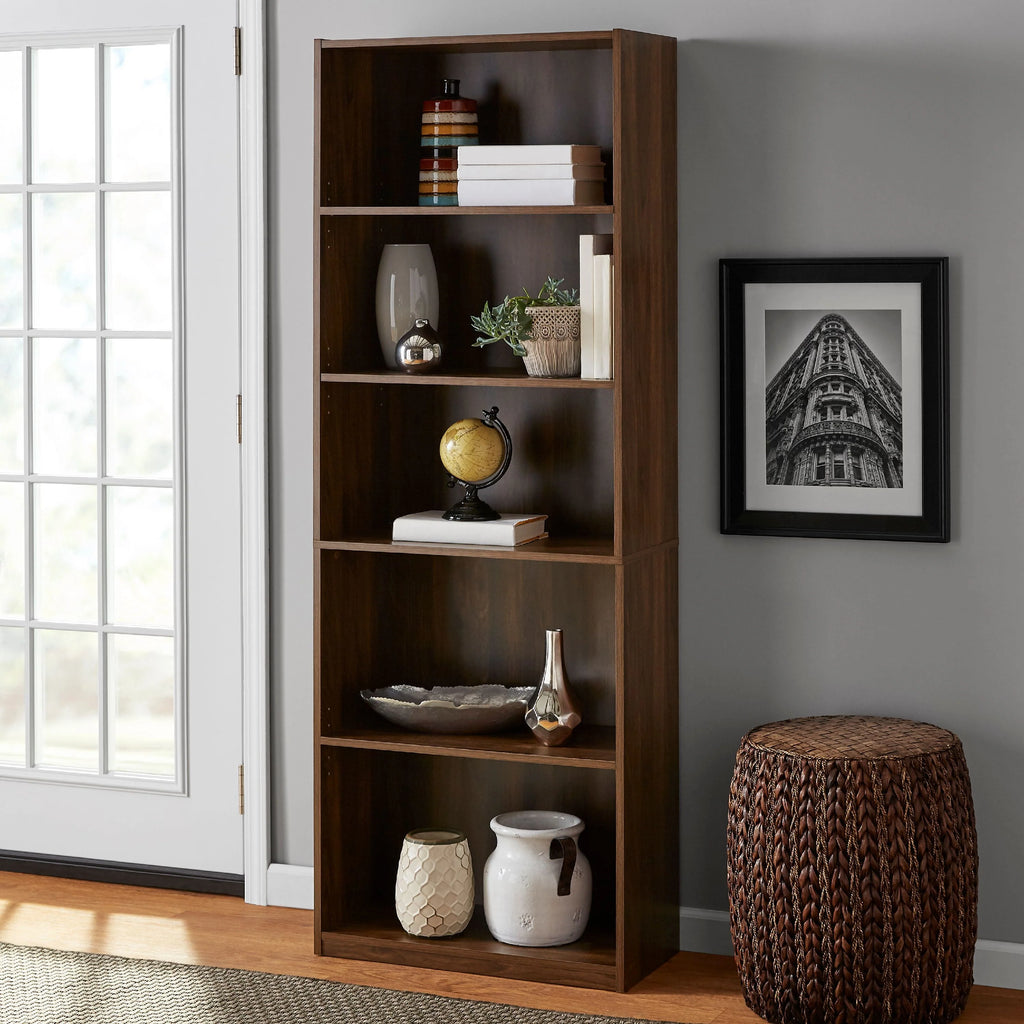 5-Shelf Bookcase with Adjustable Shelves C721440