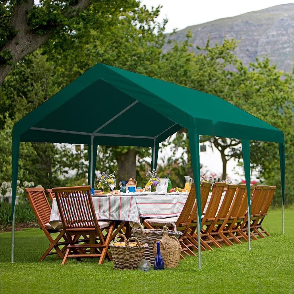 Heavy Duty Carports Car Canopy Garage Boat Shelter Party Tent, Adjustable Height from 9.5 ft to 11 ft Z1458