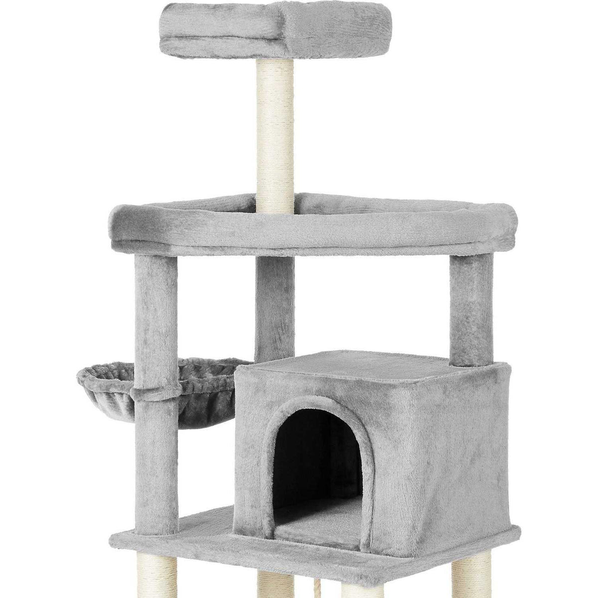 73-in Cat Tree with Hammock Condo and Bed E232358
