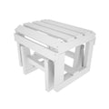 White Adirondack Glider Ottoman D380