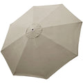 Beige Replacement Canopy for Round 9FT Patio Umbrellas with 8 Ribs K991374