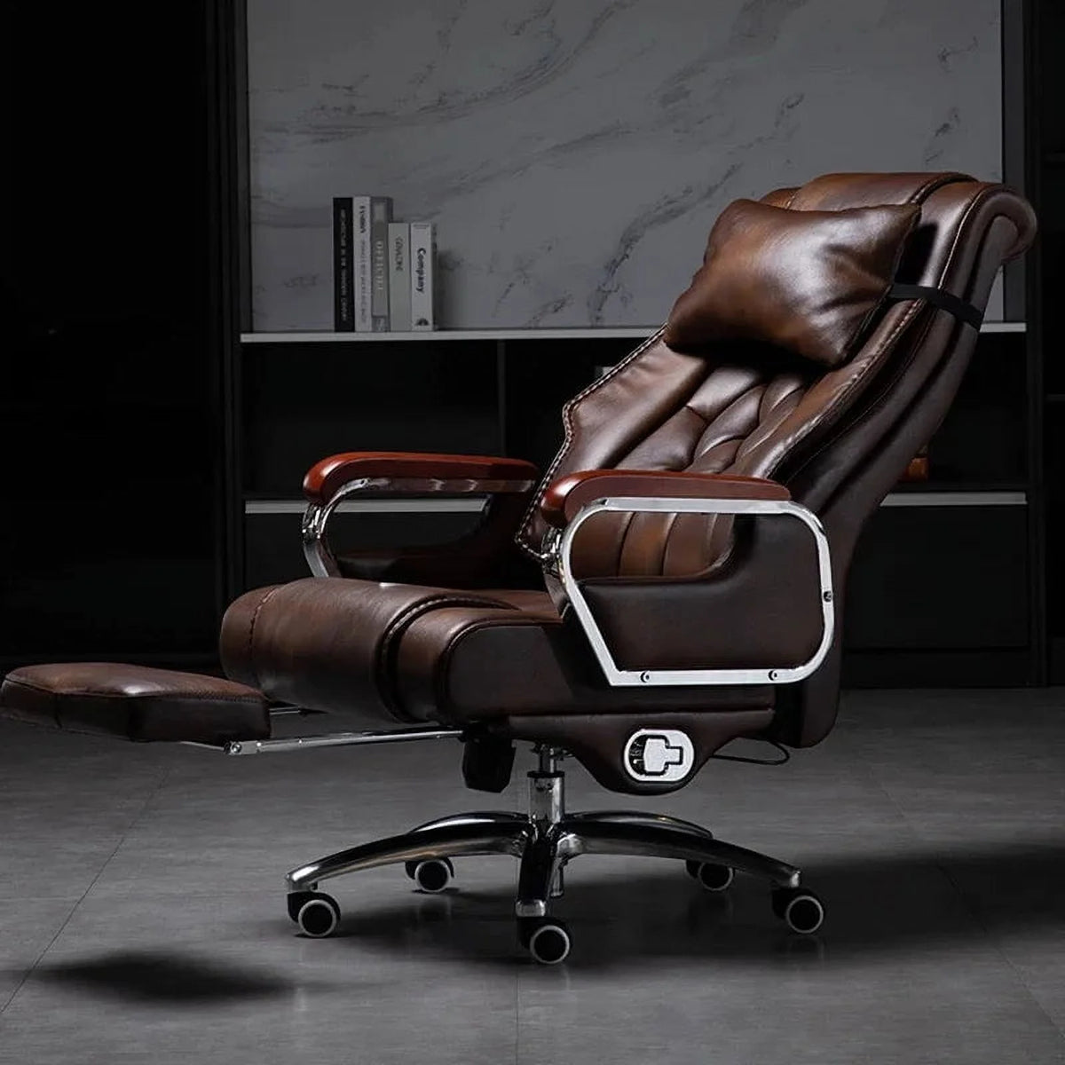 Leather Swivel Recliner Office Chair M965474