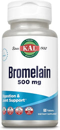 Bromelain 500 mg Digestive Enzymes Pineapple Extract Vegan 60 Tablets P81101