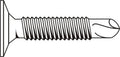 #10-24 x 1 1/2 Coarse Thread Self Drilling Screw Phillips Wafer Head Black Zinc Plated P2273