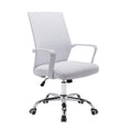 White Mesh Adjustable Height Swivel Office Chair K359682