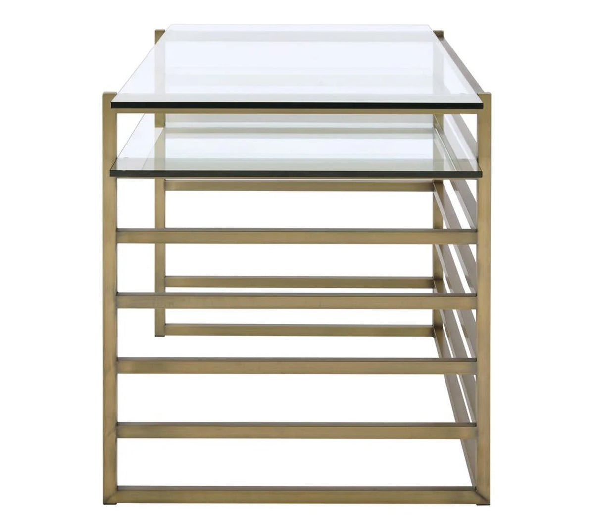 Antique Gold Clear Glass Desk Q666809