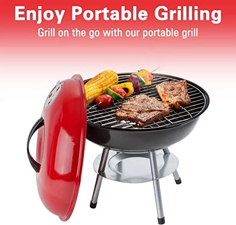 Charcoal BBQ Grill Round with Legs B4173
