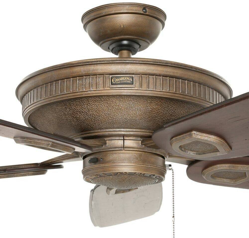 Aged Bronze Ceiling Fan U48105