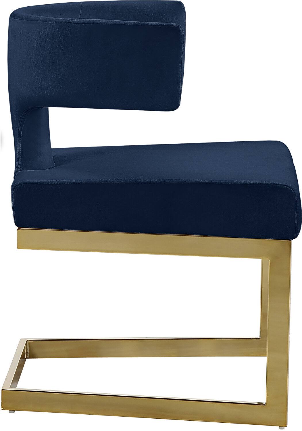 Navy Velvet Dining Chair E5458