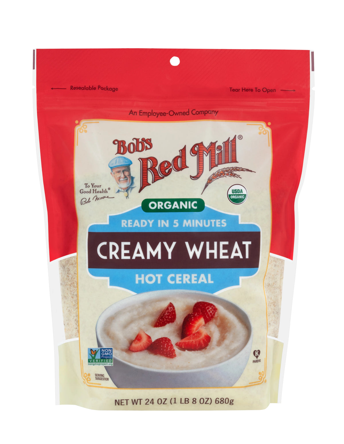 Organic Creamy Wheat Hot Cereal 24 oz P680412